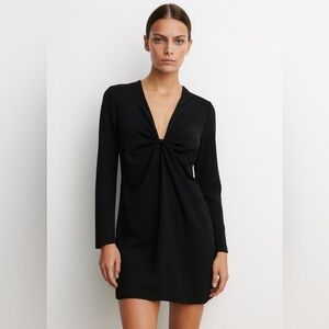 ZARA Black Twist-Front Mini Dress (NWT)
